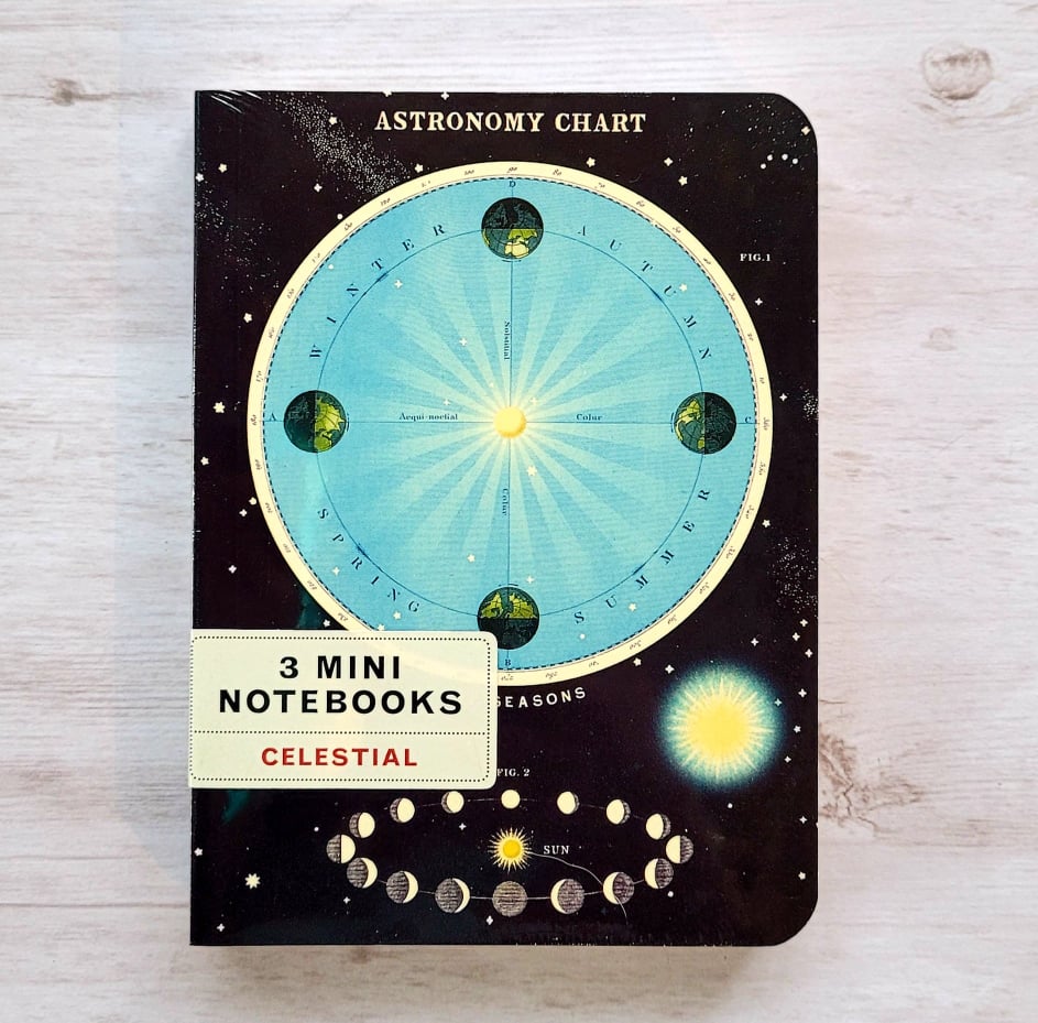 Mini Notebooks Set of 3 Celestial